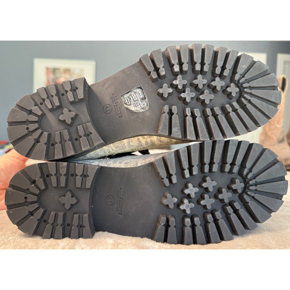 All Saints Franka Gray Leopard Print Suede Leather Hiker Boots Womens EU 41 NEW - Picture 5 of 7